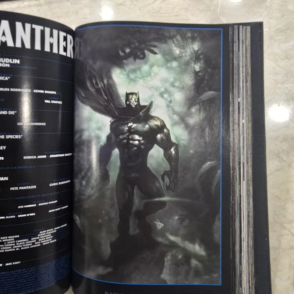 Marvel Black Panther Custom Bound Graphic Novel Chadwick Boseman Tribute Book